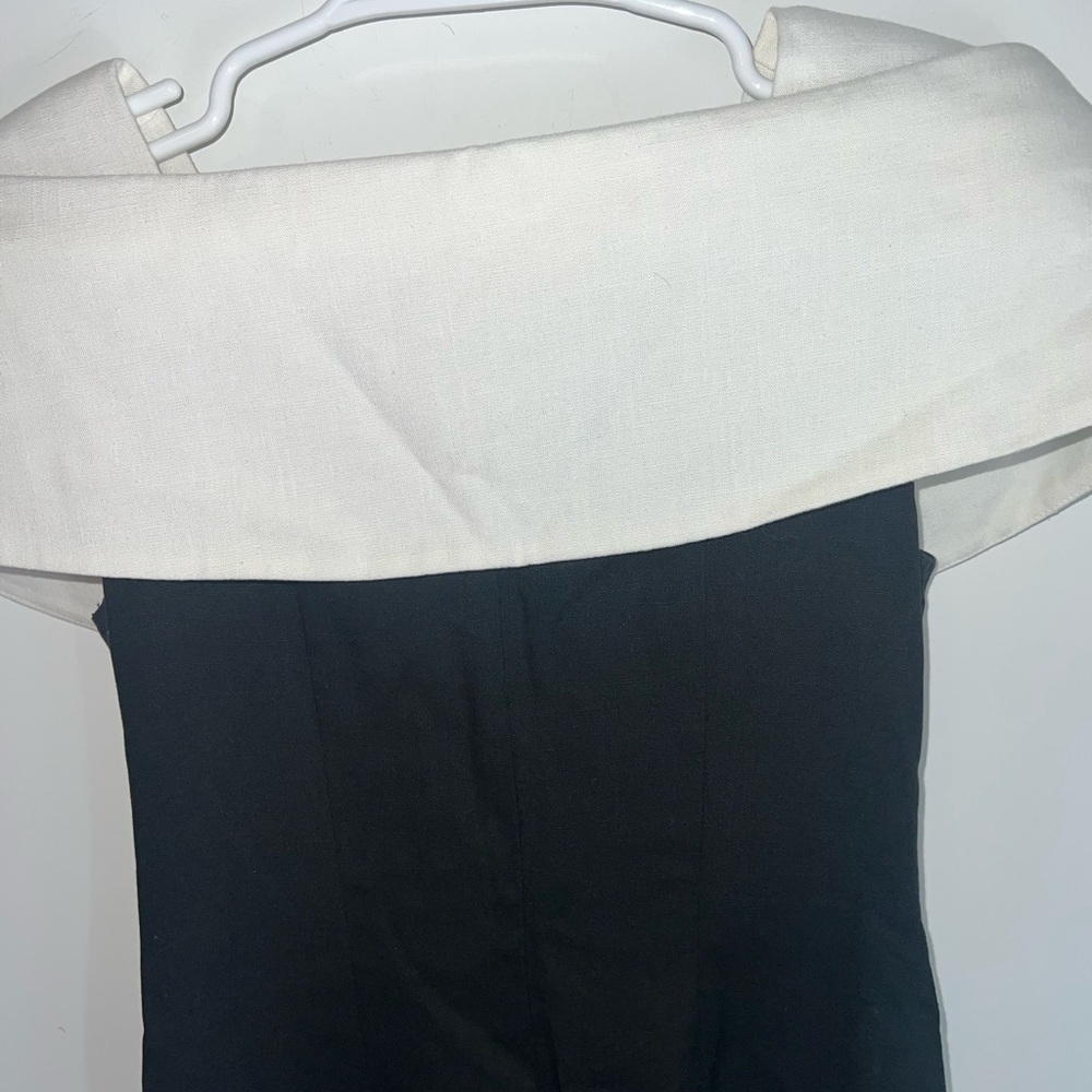 Vintage Jessica Howard Elegant Black and White Dress with Button Detail - Picture 11 of 13